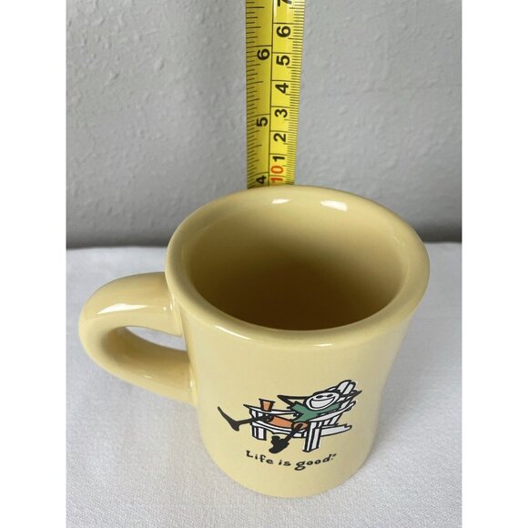 Life Is Good Yellow Coffee Mug Jake Adirondack Chair Coffee Mug Cup - Picture 6 of 8